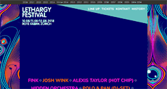 Desktop Screenshot of lethargy.ch